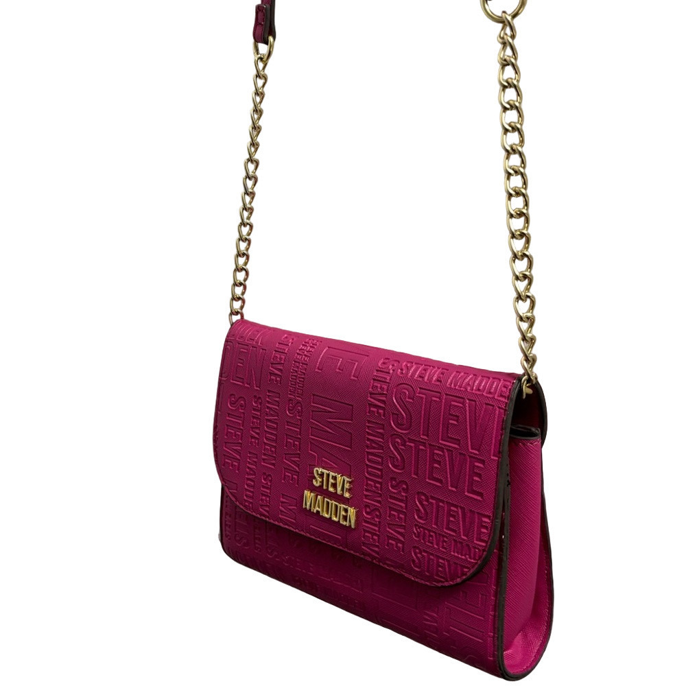 Steve Madden Pink Crossbody Bag with Chain Detail